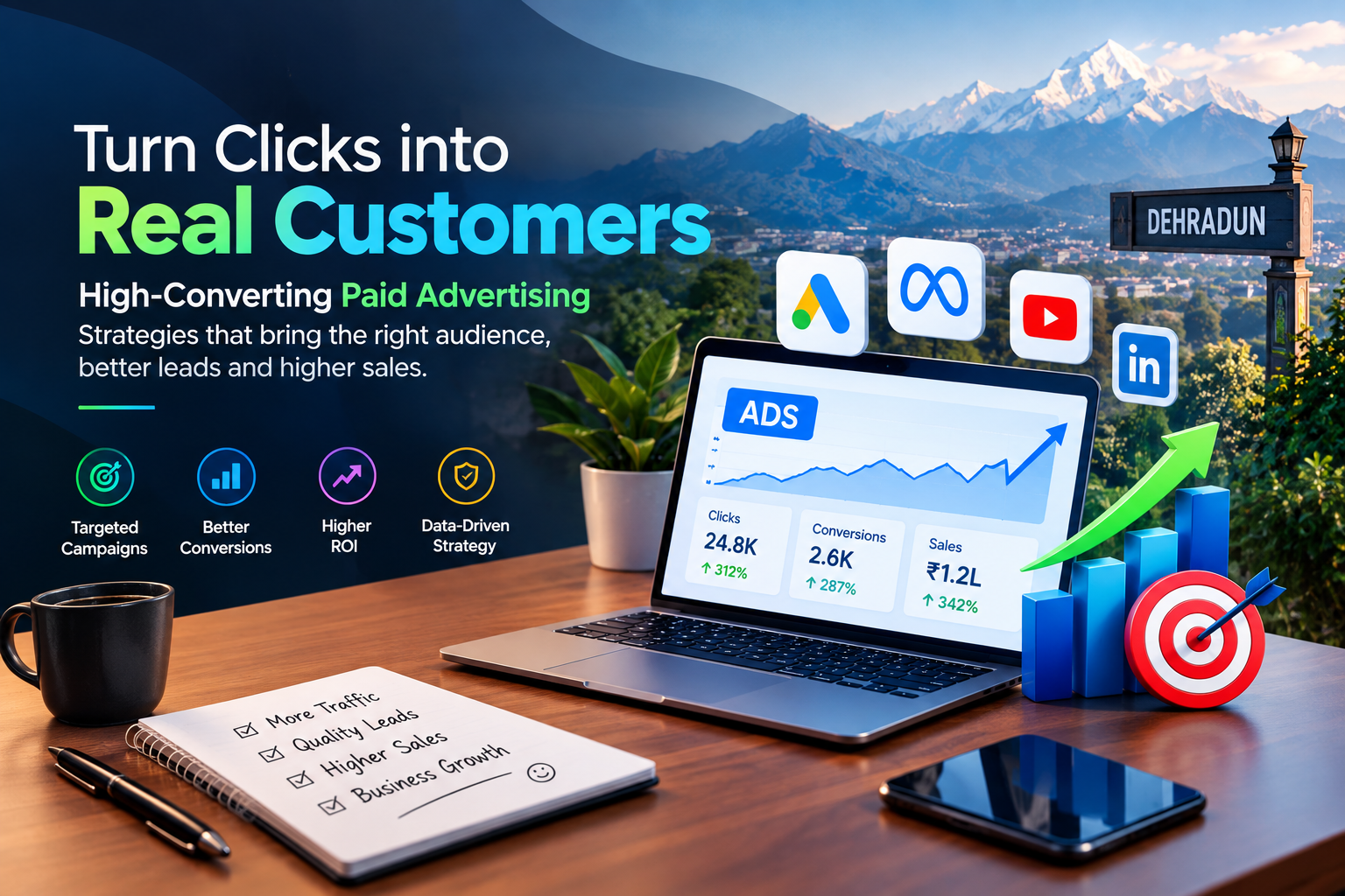 High Converting Paid Advertising Meta and Google Ads Training in Dehradun